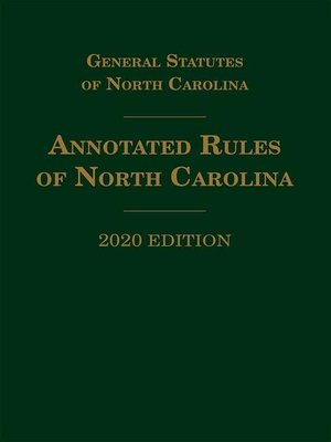 cover image of Annotated Rules of North Carolina